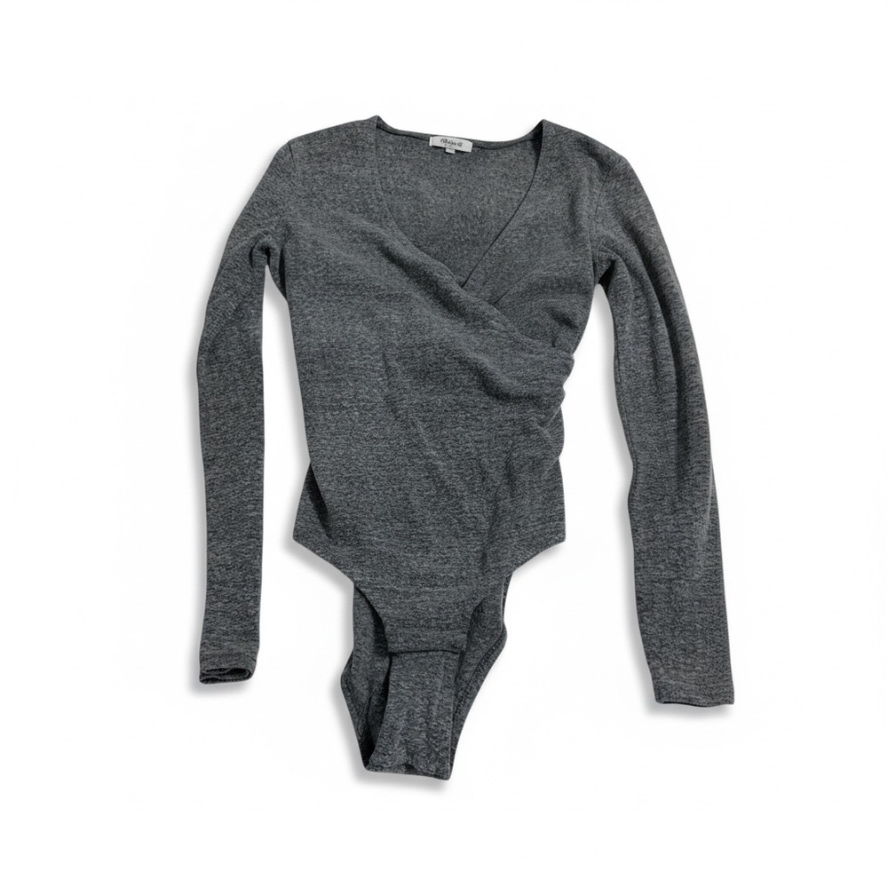 Madewell Textured‎ Gray bodysuit